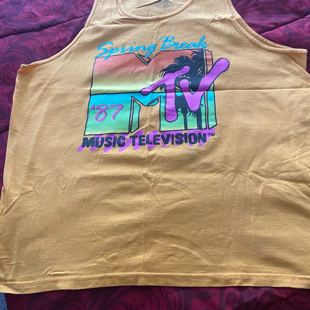 MTV Spring Break '87 Men’s Tank Top Sz XL